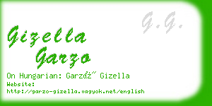 gizella garzo business card